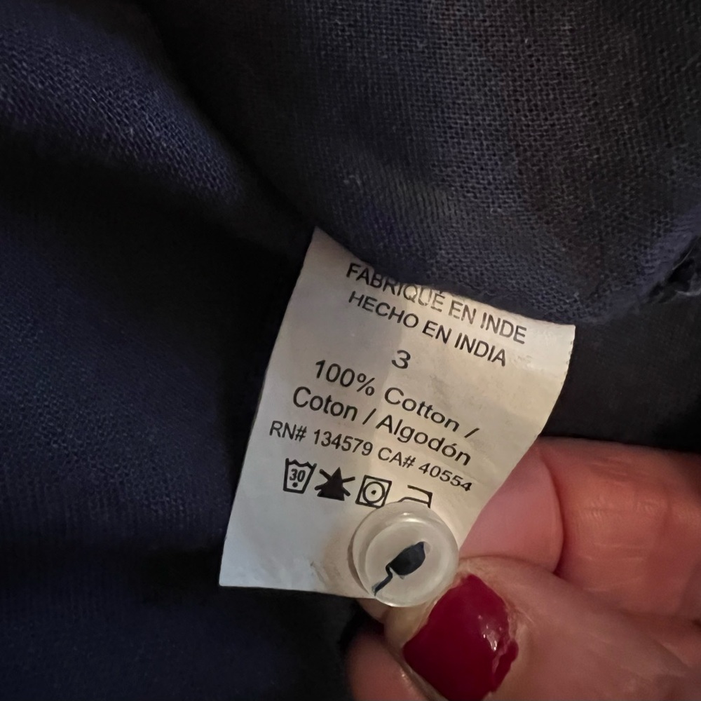 Sundry Blouse in Navy Blue Size 3 - Picture 4 of 4